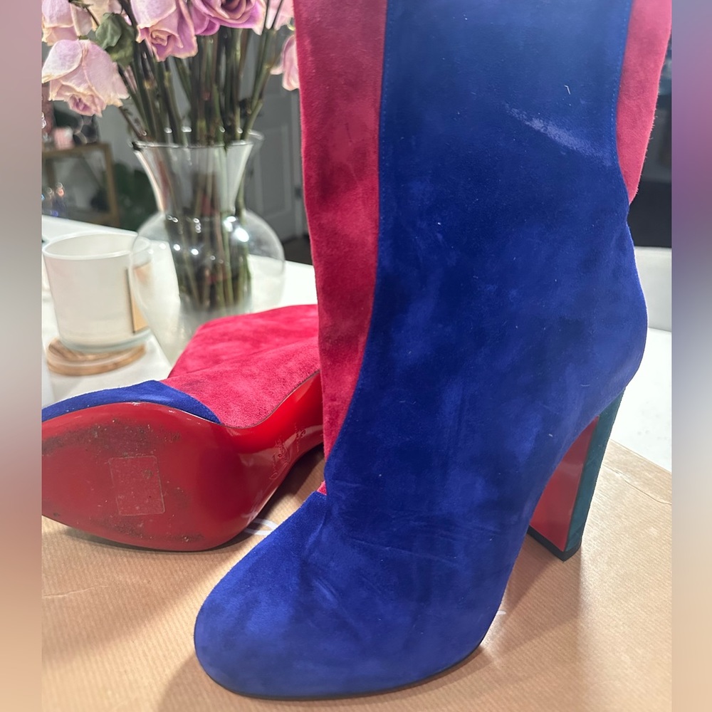 Christian Louboutin Color Block Booties